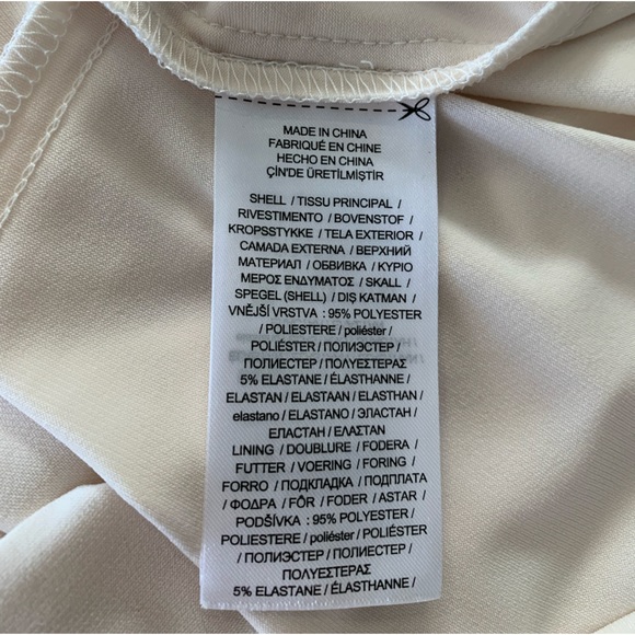 RALPH LAUREN size 10 cream/ivory long dress - Picture 4 of 5